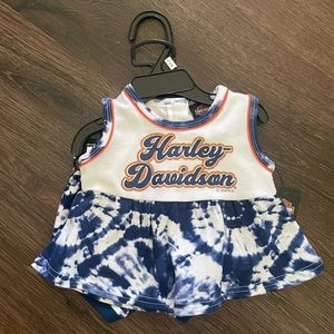 NWT Harley Davidson baby girl dress and shorts outfit tie-dye